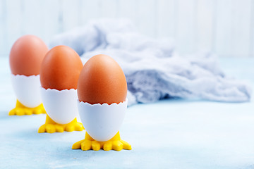 Image showing boiled eggs