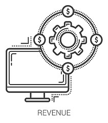 Image showing Revenue line icons.