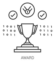 Image showing Award line infographic.