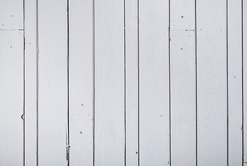 Image showing White wooden wall