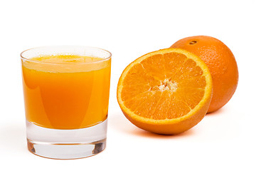 Image showing glass of orange juice