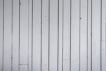 Image showing White wooden wall