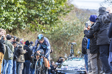 Image showing The Cyclist Ben Swift - Paris-Nice 2016