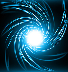Image showing Spiral Galaxy, Abstract Dark Background