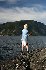 Image showing Boy fishing