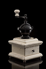 Image showing old hand a coffee grinder