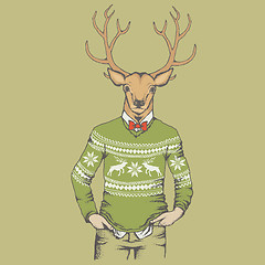 Image showing Deer vector illustration