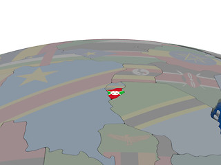 Image showing Burundi with flag