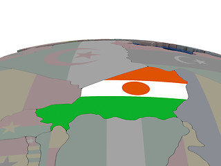 Image showing Niger with flag
