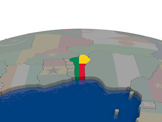 Image showing Benin with flag