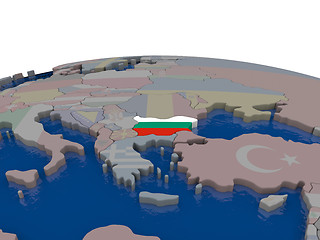 Image showing Bulgaria with flag