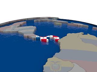 Image showing Panama with flag