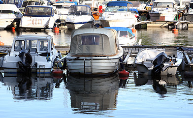 Image showing Motor boats