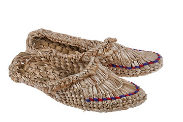 Image showing Russian National Wicker Shoes