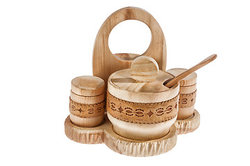 Image showing Russian National Wooden Tableware