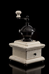 Image showing old hand a coffee grinder
