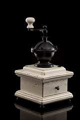 Image showing old hand a coffee grinder