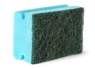 Image showing Sponge for washing dishes with felt on the side