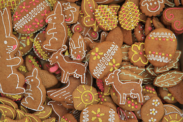 Image showing easter gingerbread background