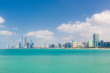 Image showing Abu Dhabi waterfront, United Arab Emirates