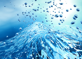 Image showing aqua bubbles