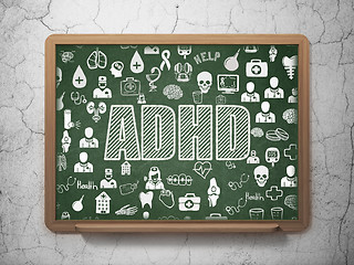 Image showing Healthcare concept: ADHD on School board background