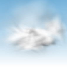 Image showing  Background Blue Sky Fluffy Clouds