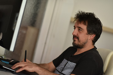 Image showing graphic designer in the office