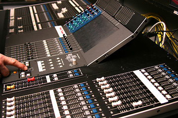 Image showing Digital audio mixer