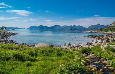 Image showing Rorvika beach in Norway