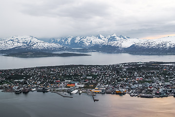 Image showing City and mountains