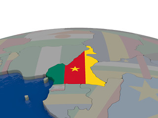 Image showing Cameroon with flag