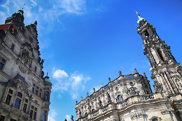 Image showing Katholische Hofkirche, Schlossplatz in Dresden, State of Saxony,