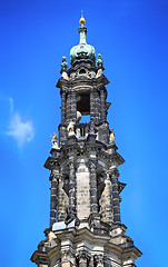 Image showing Katholische Hofkirche in closeup in Dresden, Germany 