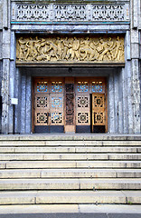 Image showing Main entrance of the Oslo City Hall in Oslo, Norway 