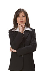 Image showing Businesswoman thinking