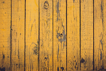 Image showing Grunge planks in yellow colors