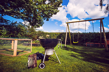 Image showing Barbecue in the backyard