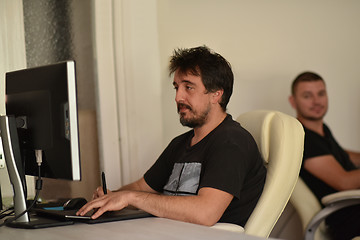 Image showing graphic designer in the office