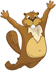 Image showing Cartoon Character Beaver