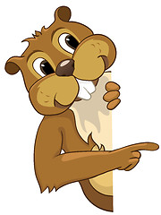 Image showing Cartoon Character Beaver