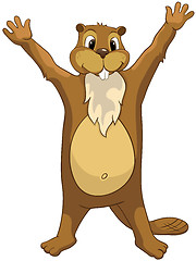 Image showing Cartoon Character Beaver