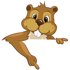 Image showing Cartoon Character Beaver