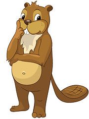 Image showing Cartoon Character Beaver