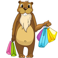 Image showing Cartoon Character Beaver