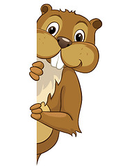 Image showing Cartoon Character Beaver