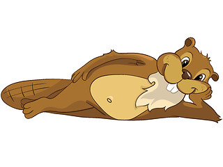 Image showing Cartoon Character Beaver