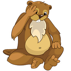 Image showing Cartoon Character Beaver