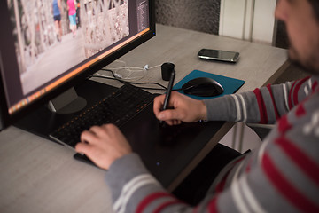 Image showing graphic designer at work