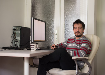 Image showing graphic designer in the office